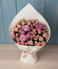 Букет Нежная розовость в Куровском Букет цветов из:  Розы в Куровском